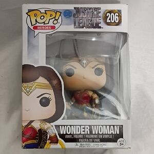 NIB Funko Pop! Heroes DC Comics Justice League Wonder Woman #206 Vinyl Figure